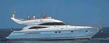 Yachtcharter Princess 61 (3+1Cab/3WC) Seitenansicht