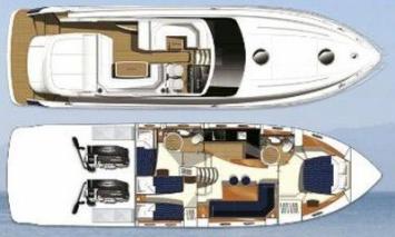 Yachtcharter Princess V53 Grundriss