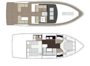 Yachtcharter Sealine SC 42 Grundriss
