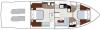 Yachtcharter Sealine F 48 2Cab 2WC Grundriss