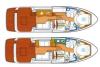 Yachtcharter Intermare 43 Fly Grundriss