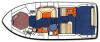 Yachtcharter Sea Ray 370 Express Cruiser  Grundriss