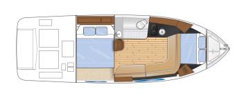 Yachtcharter Regal 32 Express Grundriss