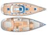 Yachtcharter Sunbeam 39 (2Cab) Grundriss