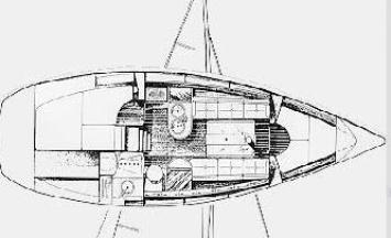 Yachtcharter Beneteau 32 (2Cab) Grundriss