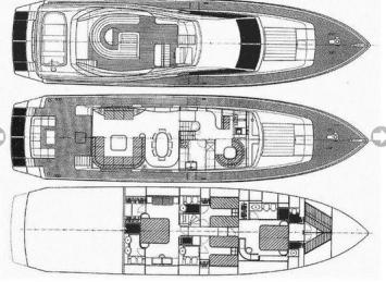 Yachtcharter Posillipo Technema 80 layout