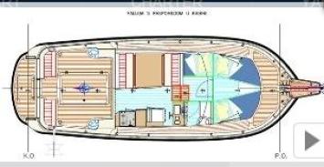 Yachtcharter Damor 900   Grundriss