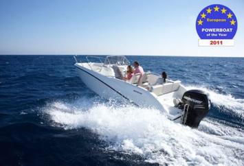 Yachtcharter Quicksilver 675 open (1Cab) Seitenansicht