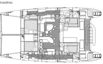 Yachtcharter Voyage 520 (4Cab 4WC) Grundriss