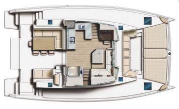 Yachtcharter Bali 4.5 4 cab Layout