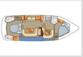 Yachtcharter Sealine F43 Grundriss