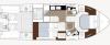 Yachtcharter Sealine F380 2cab 2WC Grundriss