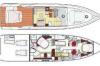 Yachtcharter Azimut 68S (3+1Cab 3WC) Grundriss