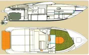 Yachtcharter Fiart 27 Sport (1Cab 1WC) Grundriss