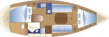 Yachtcharter Bavaria 32 Cruiser 2cab layout