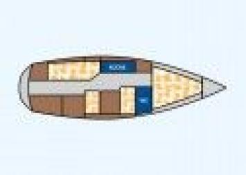 Yachtcharter sunbeam26_2_grundriss