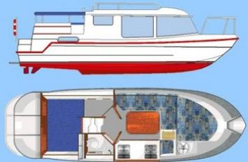 Yachtcharter Woterfitz 860 layout