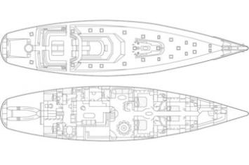 Yachtcharter concorde 40 grundriss