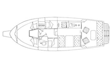 Yachtcharter adria 28 layout