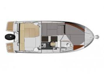 Yachtcharter merry fisher 795 layout