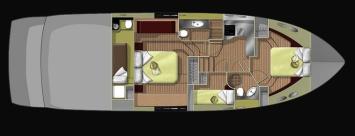 Yachtcharter Sessa 54 fly layout