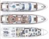 Yachtcharter Azimut Leonardo 98 layout