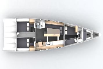 Yachtcharter pogo50 layout