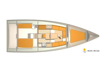 Yachtcharter Pogo 40 layout