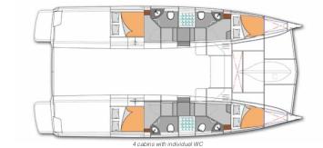 Yachtcharter heliotrope 4 canbins