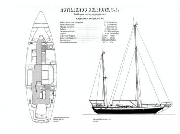 Yachtcharter belliure 50 layout