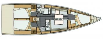 Yachtcharter E5_3_cabin_layout