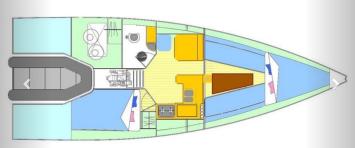 Yachtcharter malango999 layout