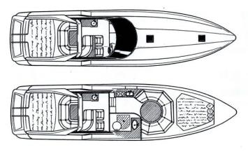 Yachtcharter 1991 sunseeker thunderhawk 43 4