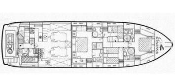 Yachtcharter ferreti 70 cabindeck
