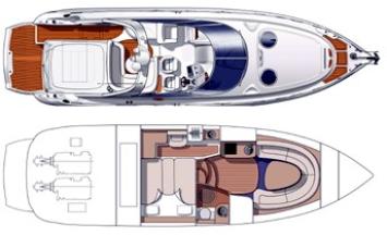 Yachtcharter cranchi 39 layout