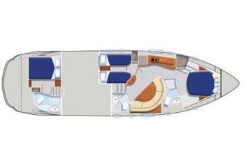 Yachtcharter pershing_46_layout