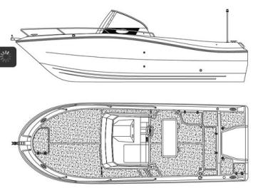 Yachtcharter pc750 open