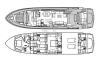 Yachtcharter sunseeker 80 layout