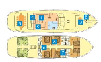 Yachtcharter aurum layout