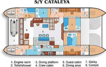 Yachtcharter cataleya_layout