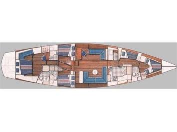 Yachtcharter irwin 68 layout