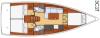 Yachtcharter Oceanis 38.1 3cab layout