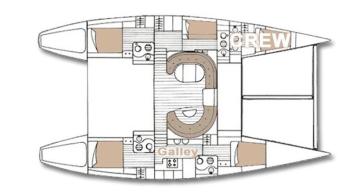 Yachtcharter lagoon 57 4cab layout