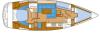 Yachtcharter 42rst 3 cabin layout