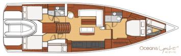 Yachtcharter Oceans 62 4cab layout