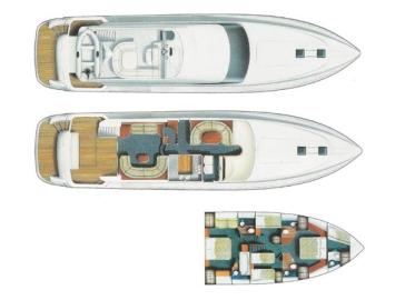 Yachtcharter princess 20m layout