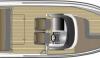 Yachtcharter Bella 630 RC plattegrond 300x175