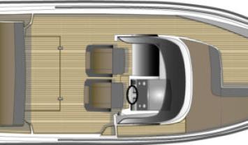 Yachtcharter Bella 630 RC plattegrond 300x175