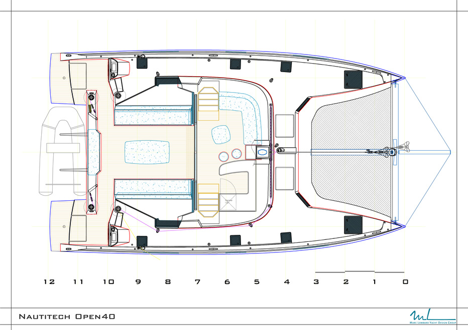 Nautitech Open 40 (4+1Cab/2WC) Sketch