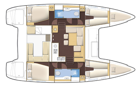 Lagoon 400 S2 (4+2Cab/2WC) „SAWUBONA“ als Charteryacht